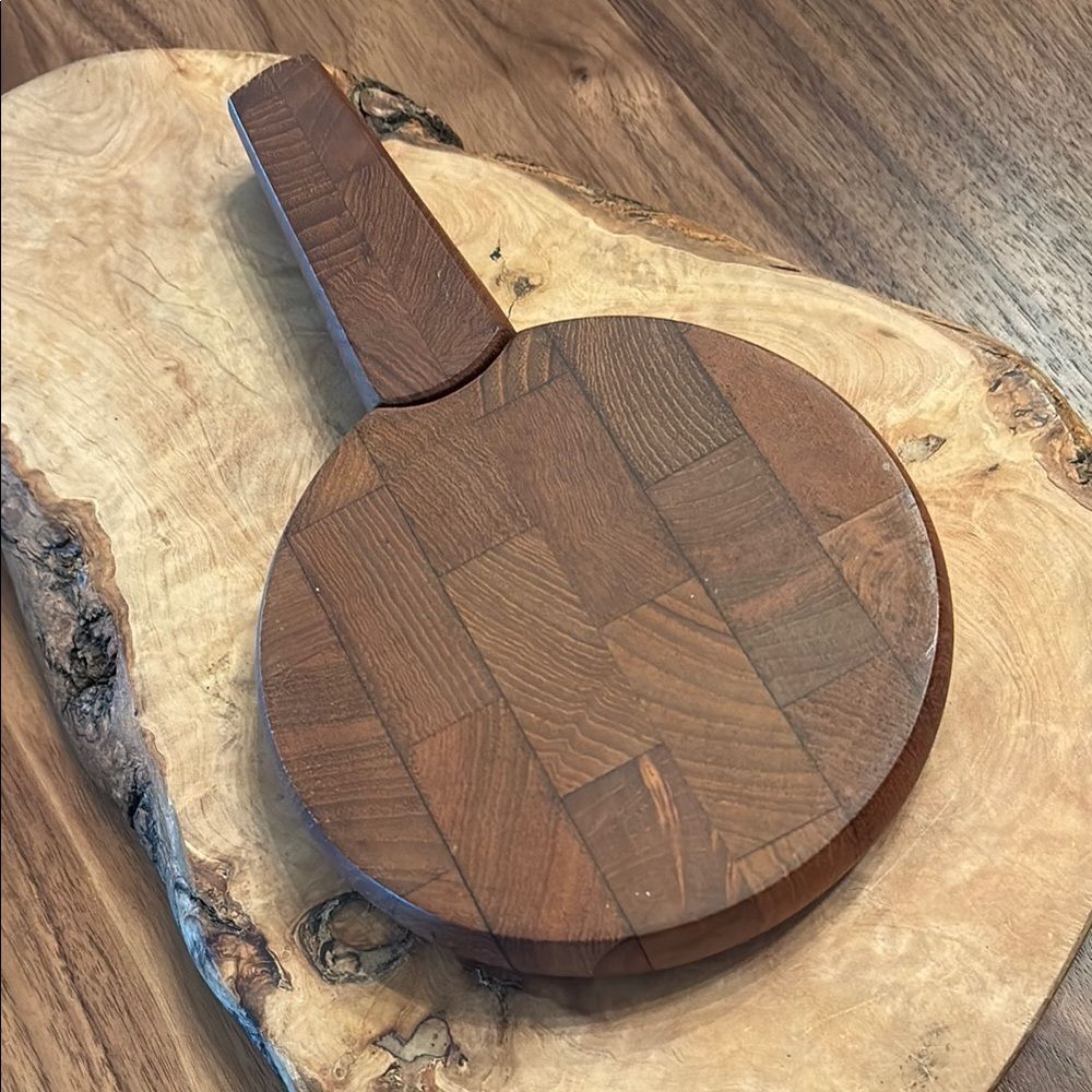 Vintage Dansk Cheese Board and Knife